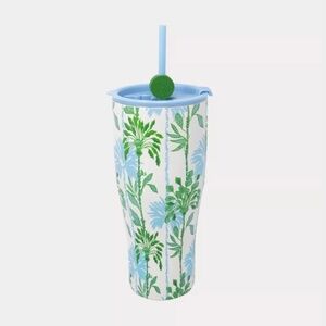 Lilly Pulitzer 36oz Stainless Steel Tumbler w/Straw in Multi Swayin in the Breez